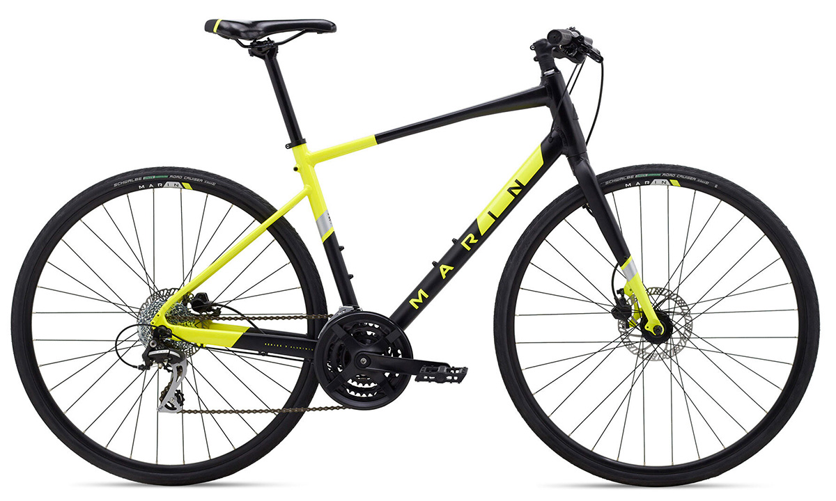 Велосипед Marin FAIRFAX 2 28" (2020) 2020 Черно-желтый 7