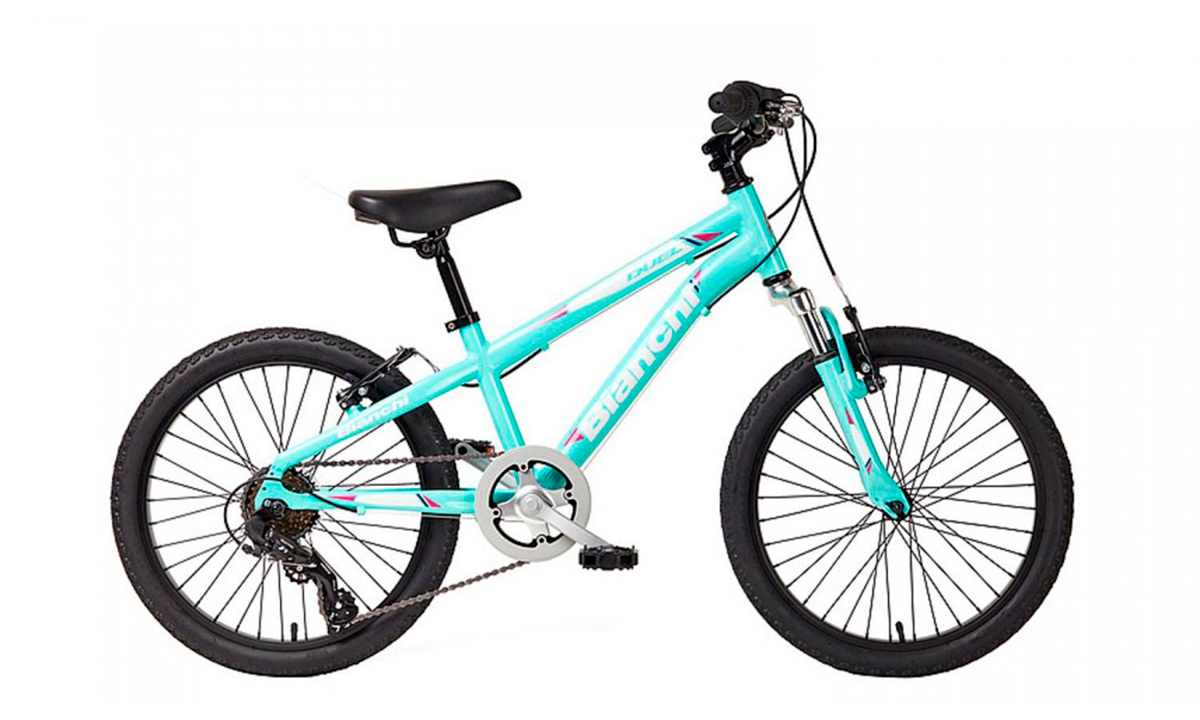 Фотография Велосипед Bianchi Duel Girl 20" (2020) 2020 Бирюзовый