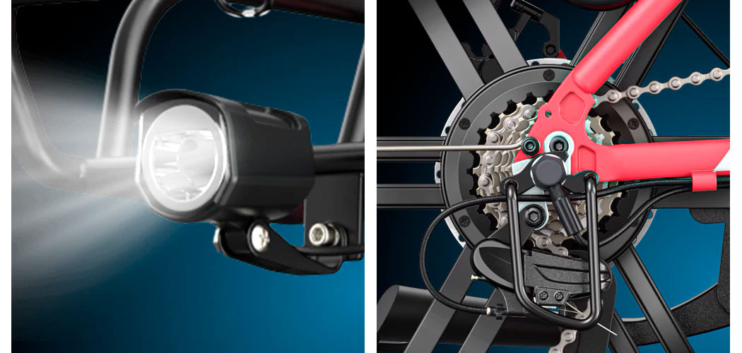 Электровелосипед фэтбайк Engwe L-20 (250 Вт, 13 Ah, 48 В ) 20", розовый 7