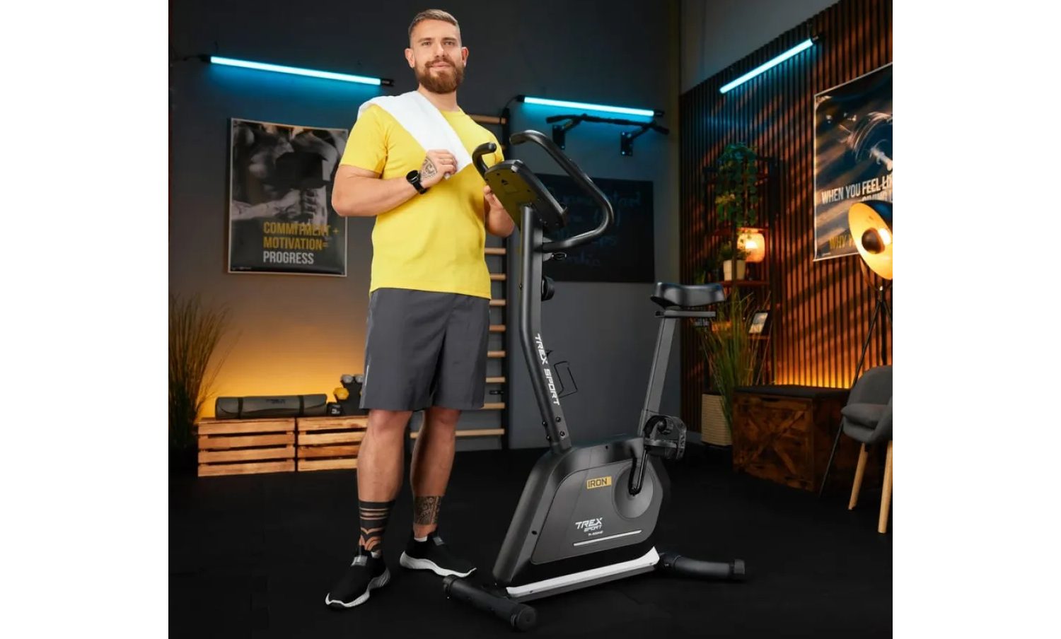 Велотренажер Trex Sport TX-500MB IRON магнітний чорний 11