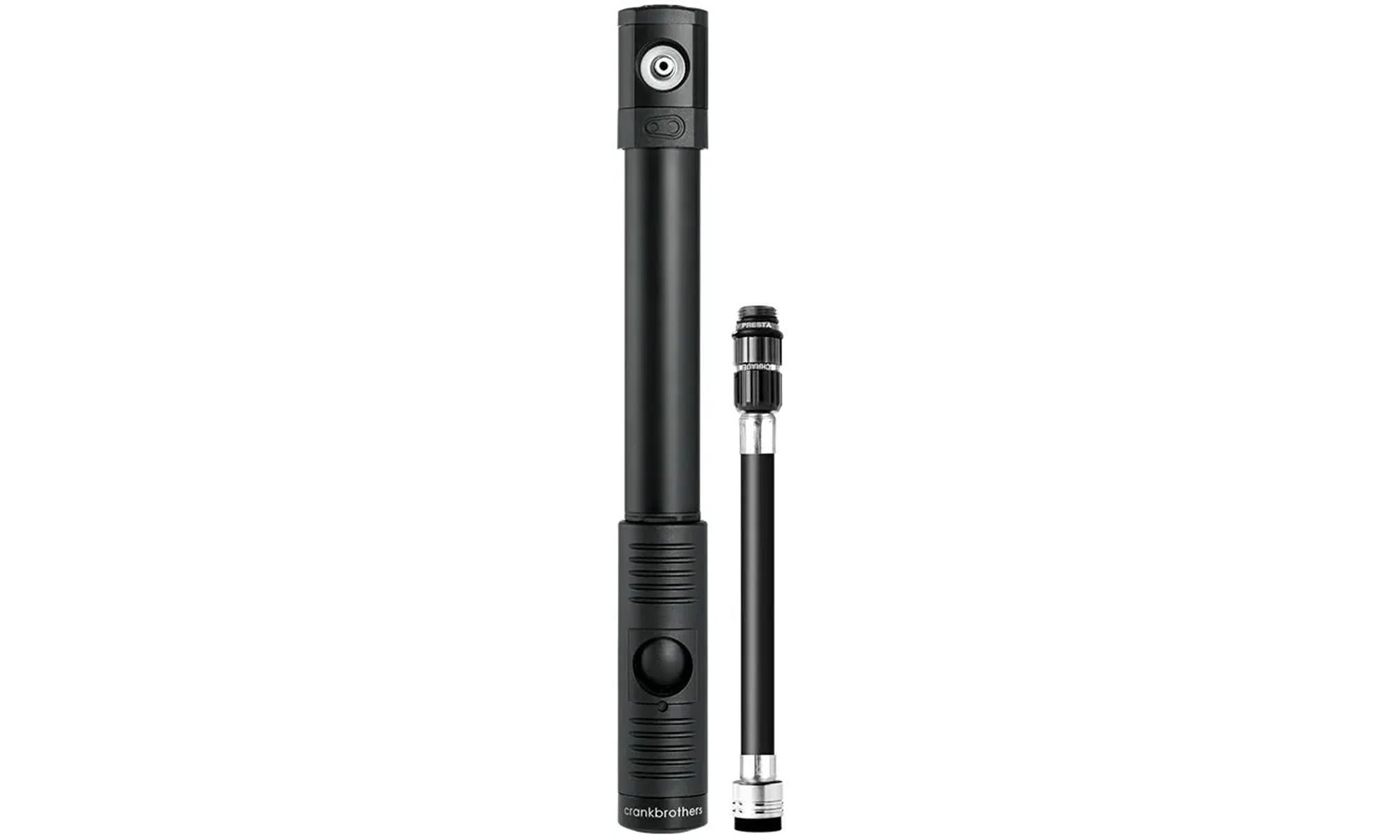 Мининасос Crankbrothers KLIC HP, алюминиевый, presta/schrader, 120psi / 8.3 bar, черный 