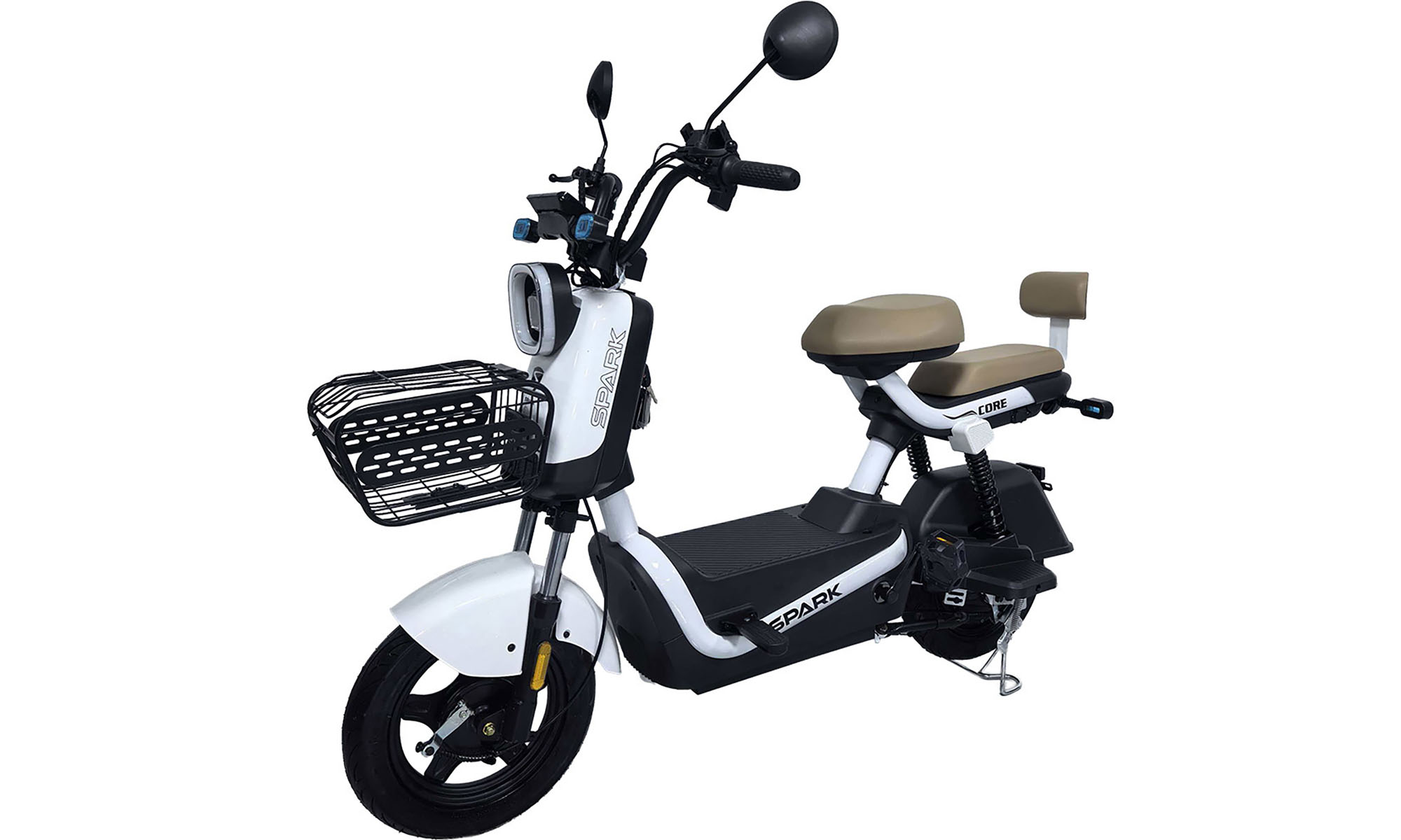 Велосипед с электромотором SPARK CORE 14", 60V/1000W/25Ah, год 2026, белый 2
