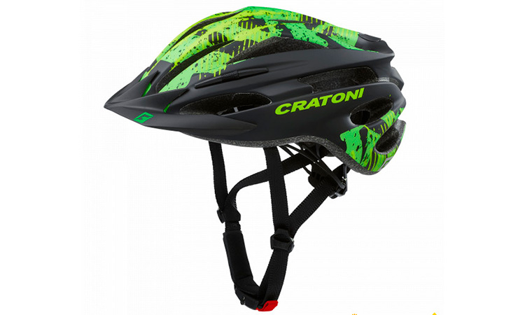 Фотография Шлем велосипедный Cratoni Pacer, размер M (54-58 см)  Черно-зеленый
