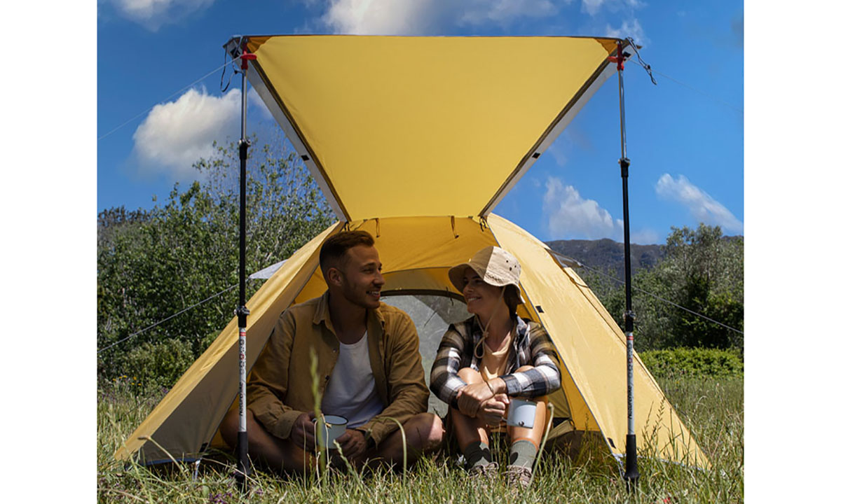 Палатка двухместная Naturehike P-Series II (NH18Z022-P) 210T/65D, желтая 3