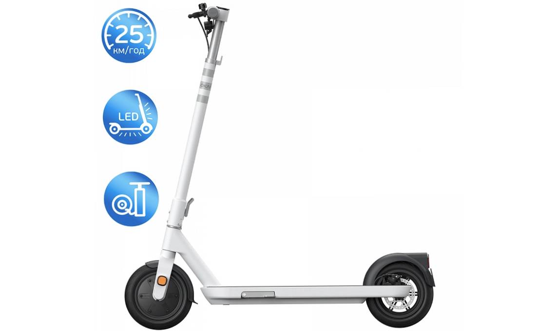 Электросамокат OKAI ES10-NEON Lite 9" 300(600)W, 7.8Ah, NFC, App, белый 18