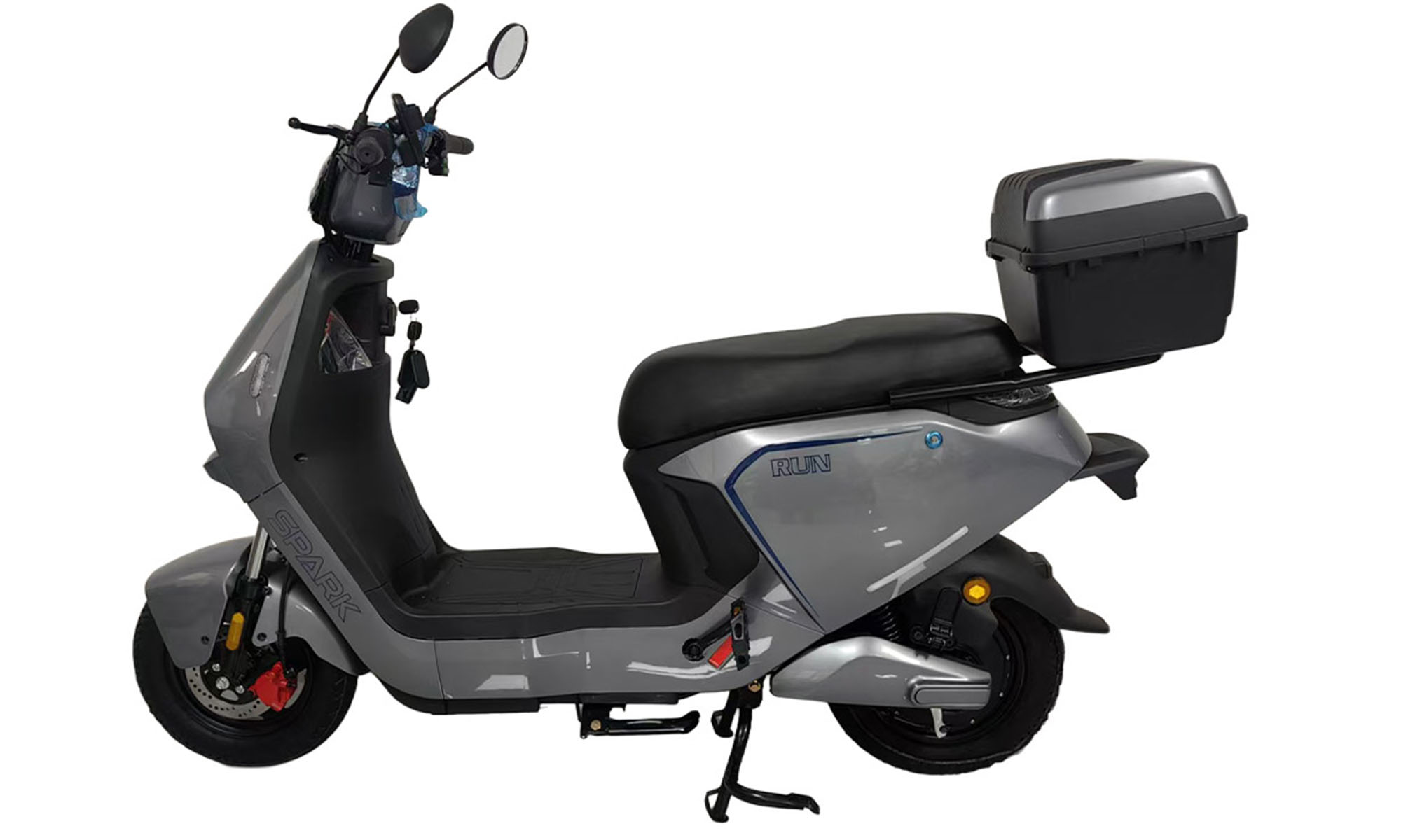 Велосипед з електромотором SPARK RUN 10", розмір 14", 60V/1000W/25Ah, рік 2026, сірий Велосипед з електромотором SPARK RUN 10", розмір 14", 60V/1000W/25Ah, рік 2026, сірий
