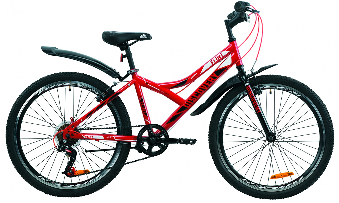 Фотографія Велосипед Discovery 24" FLINT (2020) 2020 Червоно-чорний