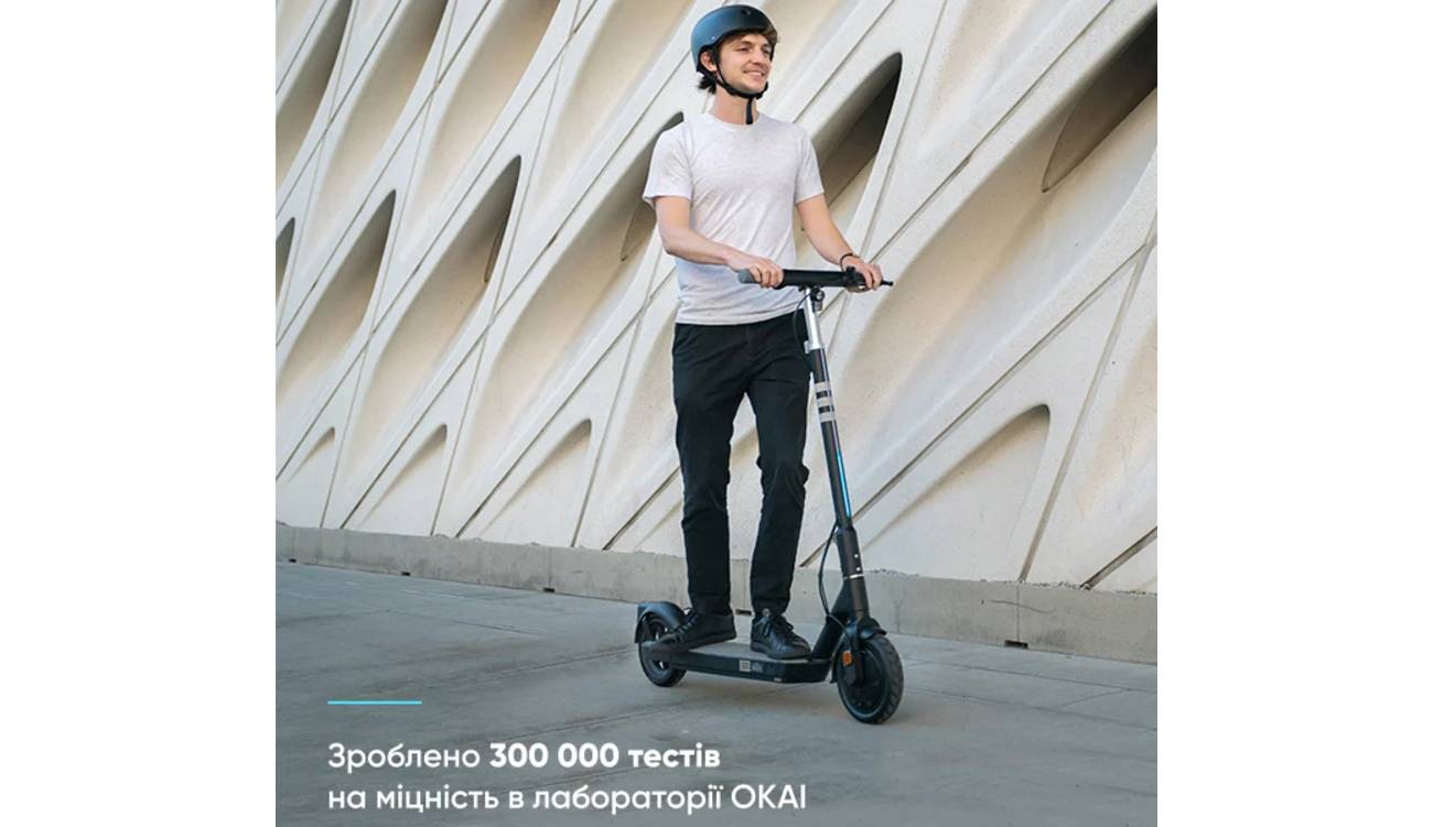 Электросамокат OKAI ES20-NEON 9" 300(600)W, 9.8Ah, NFC, App, черный 8 Электросамокат OKAI ES20-NEON 9" 300(600)W, 9.8Ah, NFC, App, черный 8