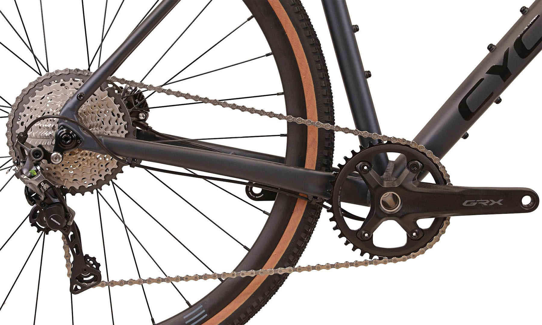 Велосипед Cyclone GSX 28" (700c), размер рамы XL (58 см), 2025, Темно-графитовый (мат) 8