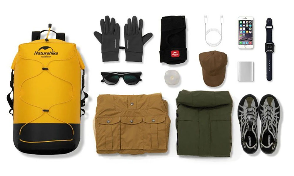 Рюкзак водонепроникний Naturehike NH21FSB04 30 л, хакі 3