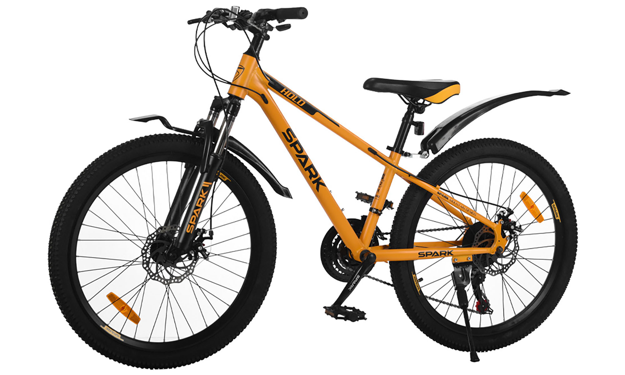 Велосипед SPARK HOLD 24", размер XXS, рама 12", год 2025, оранжевый 2