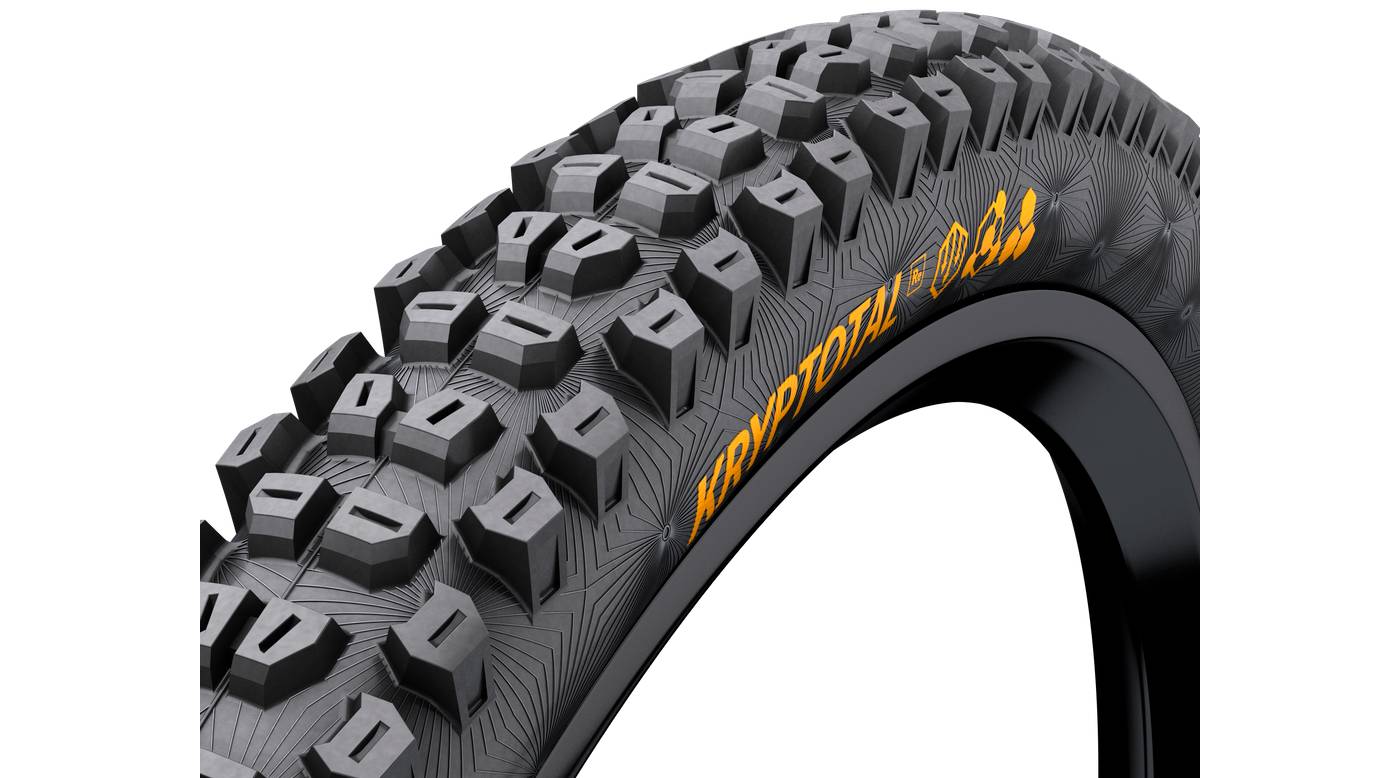 Фотография Покрышка бескамерная Continental Kryptotal-R 27.5 x 2.4 Soft Enduro, складная TR, Черная 2