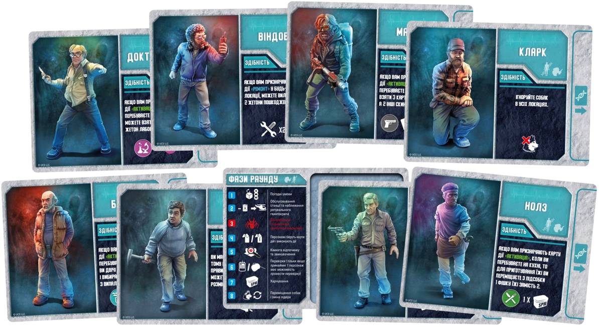 Настільна гра Істота (The Thing: The Boardgame) 3 Настільна гра Істота (The Thing: The Boardgame) 3