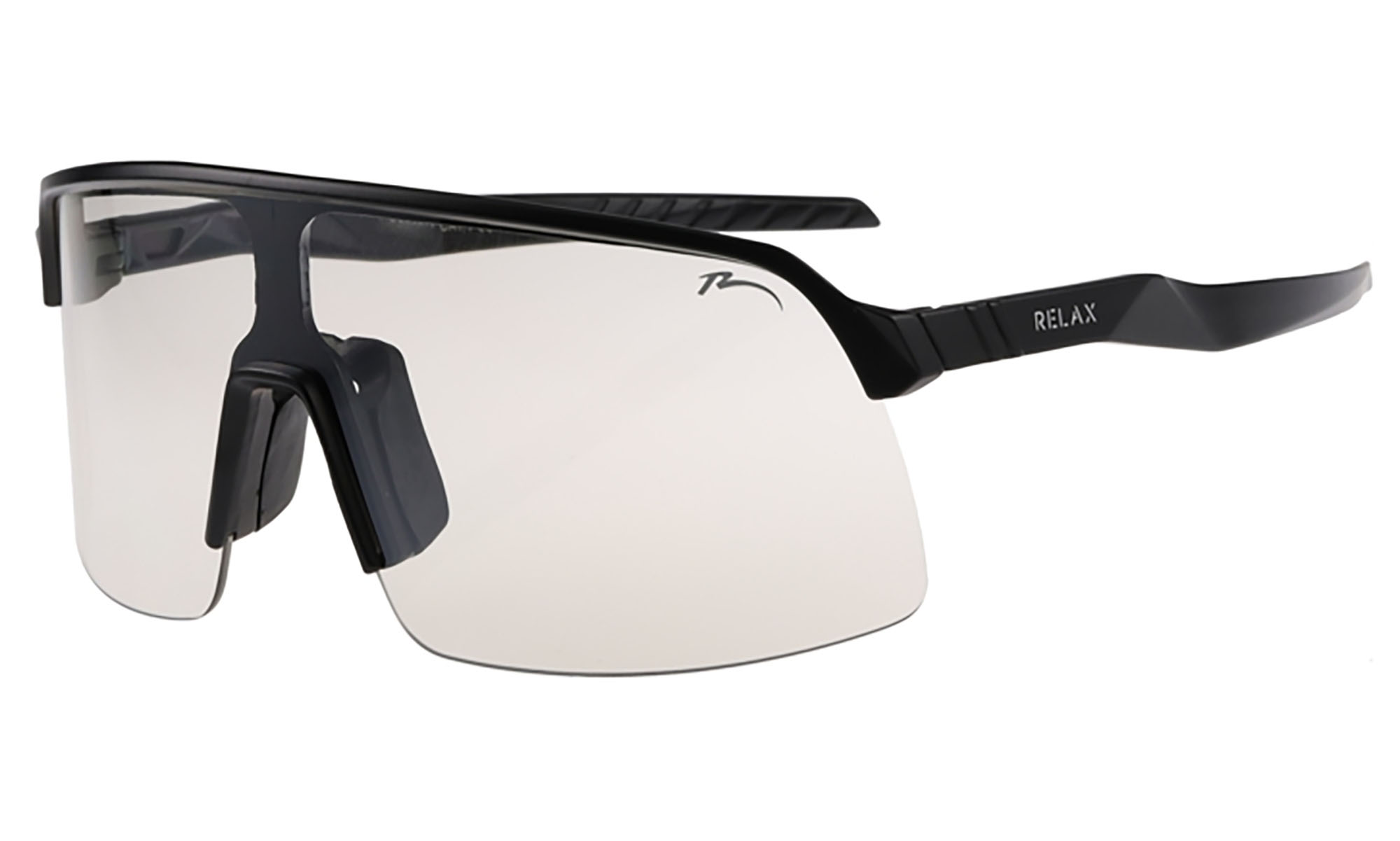 Очки Relax Judo черные матовые, линза clear (PC), silver mirror, кат. 1 Очки Relax Judo черные матовые, линза clear (PC), silver mirror, кат. 1