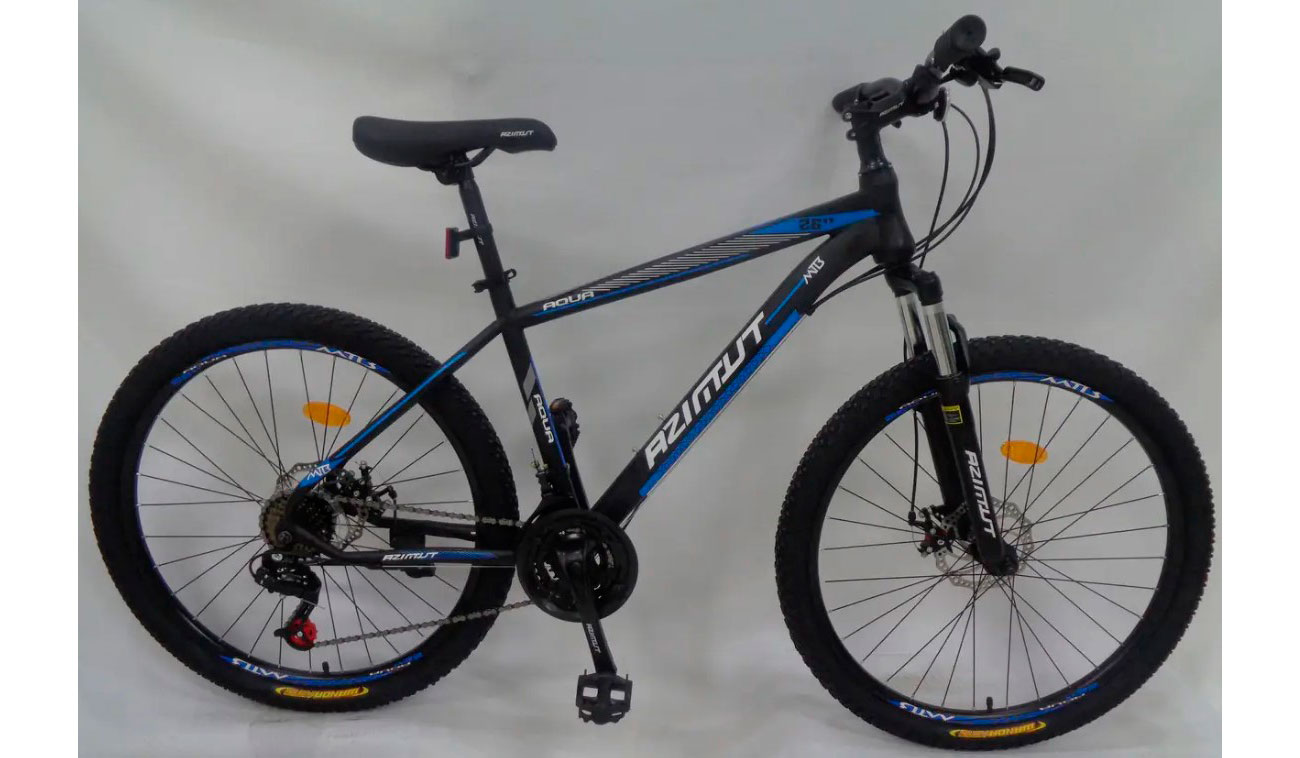 Фотографія Велосипед Azimut Aqua D 29" розмір М рама 17 Чорно-синій
