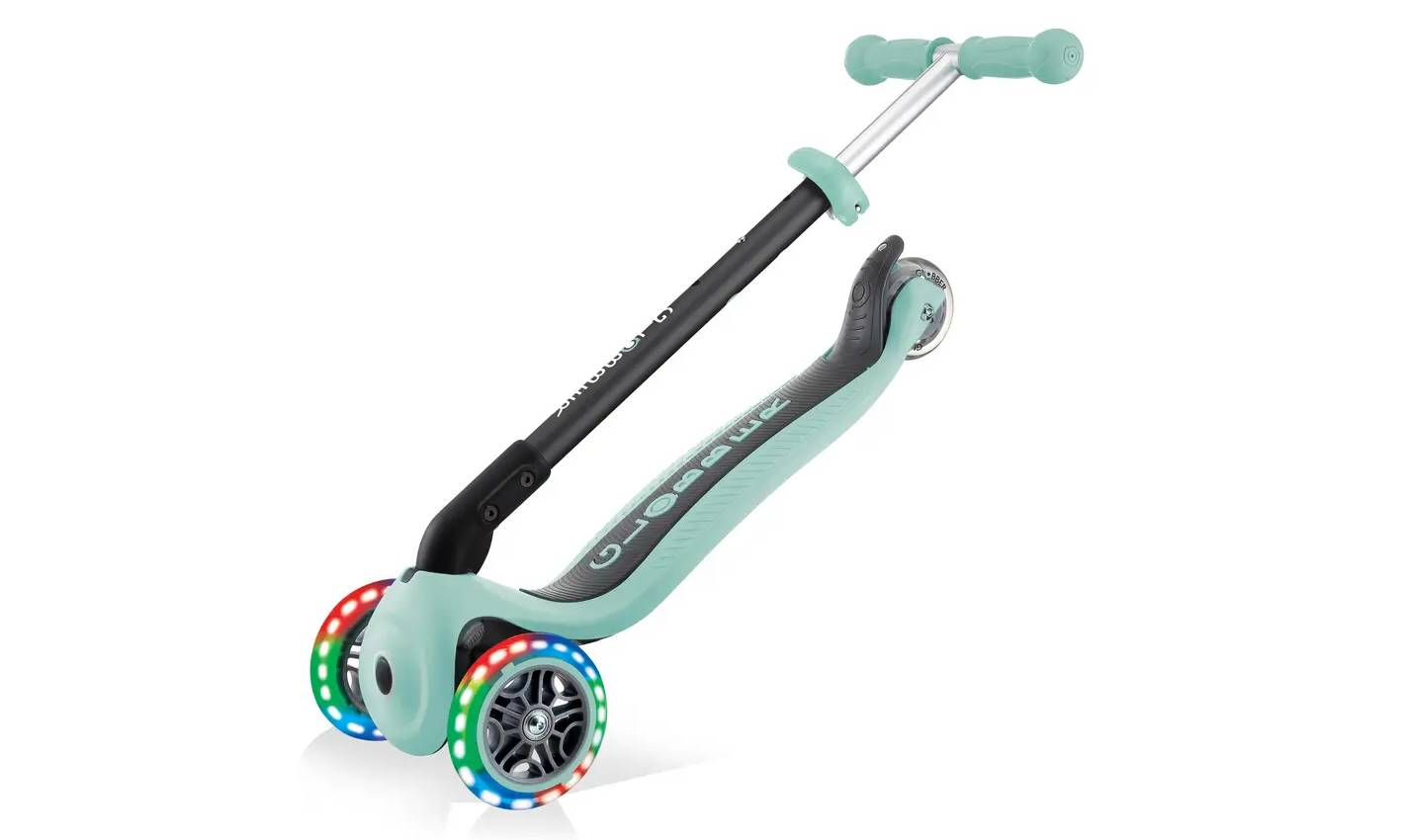 Самокат GLOBBER GO UP FOLDABLE PLUS LIGHTS мятный, 1.5+ 12