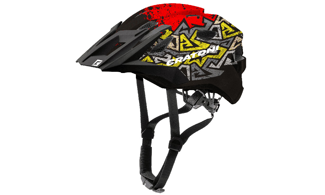 Фотография Велошлем Cratoni Allride Jr., размер UNI (53-59 см), Красно-черный