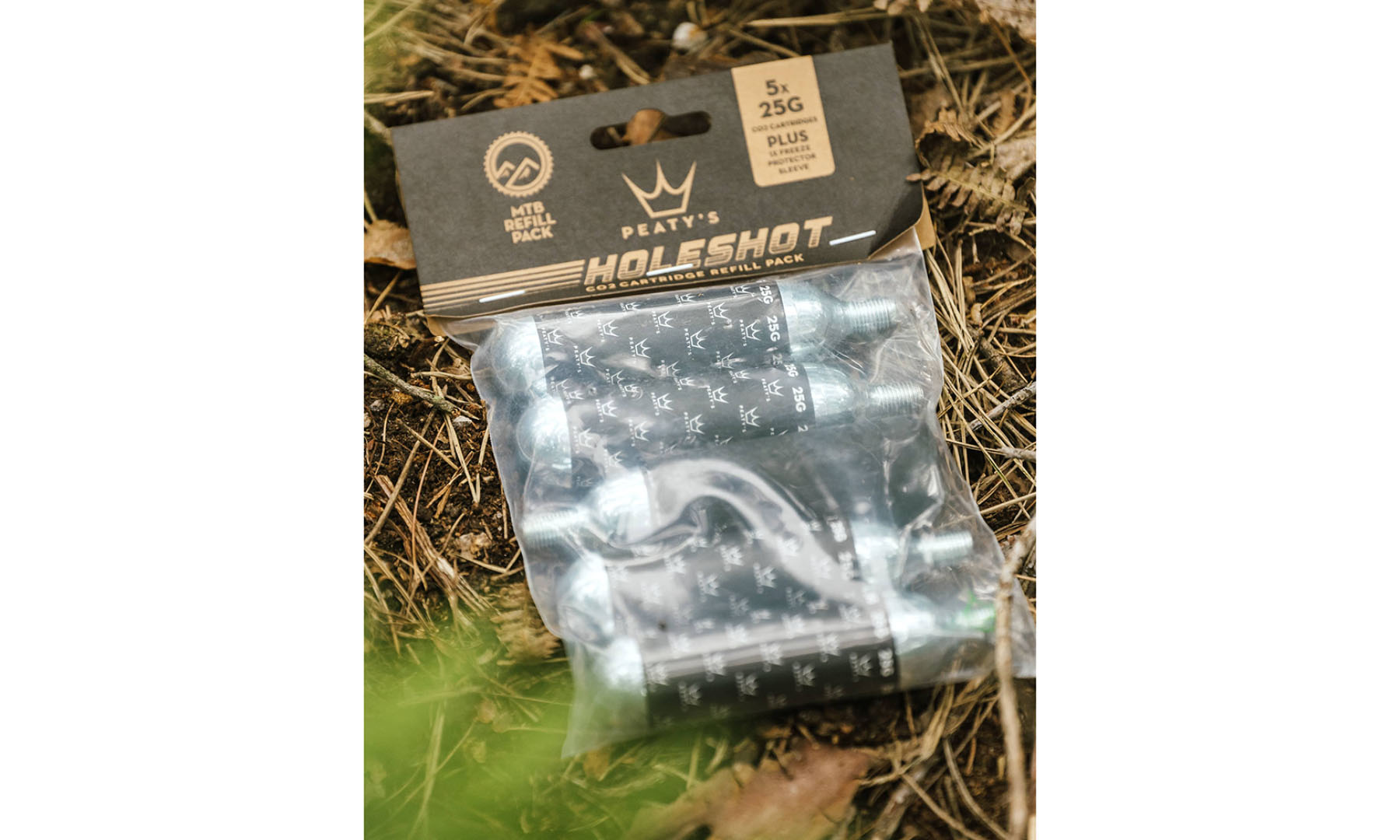 Фотография Картридж-балон Peaty's Holeshot CO2 Cartridge Refill Pack, MTB 25g