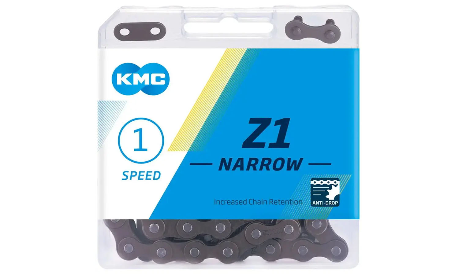 Цепь KMC Z1 Narrow Brown 1 скорость 112 ланок коричневый + замок 2