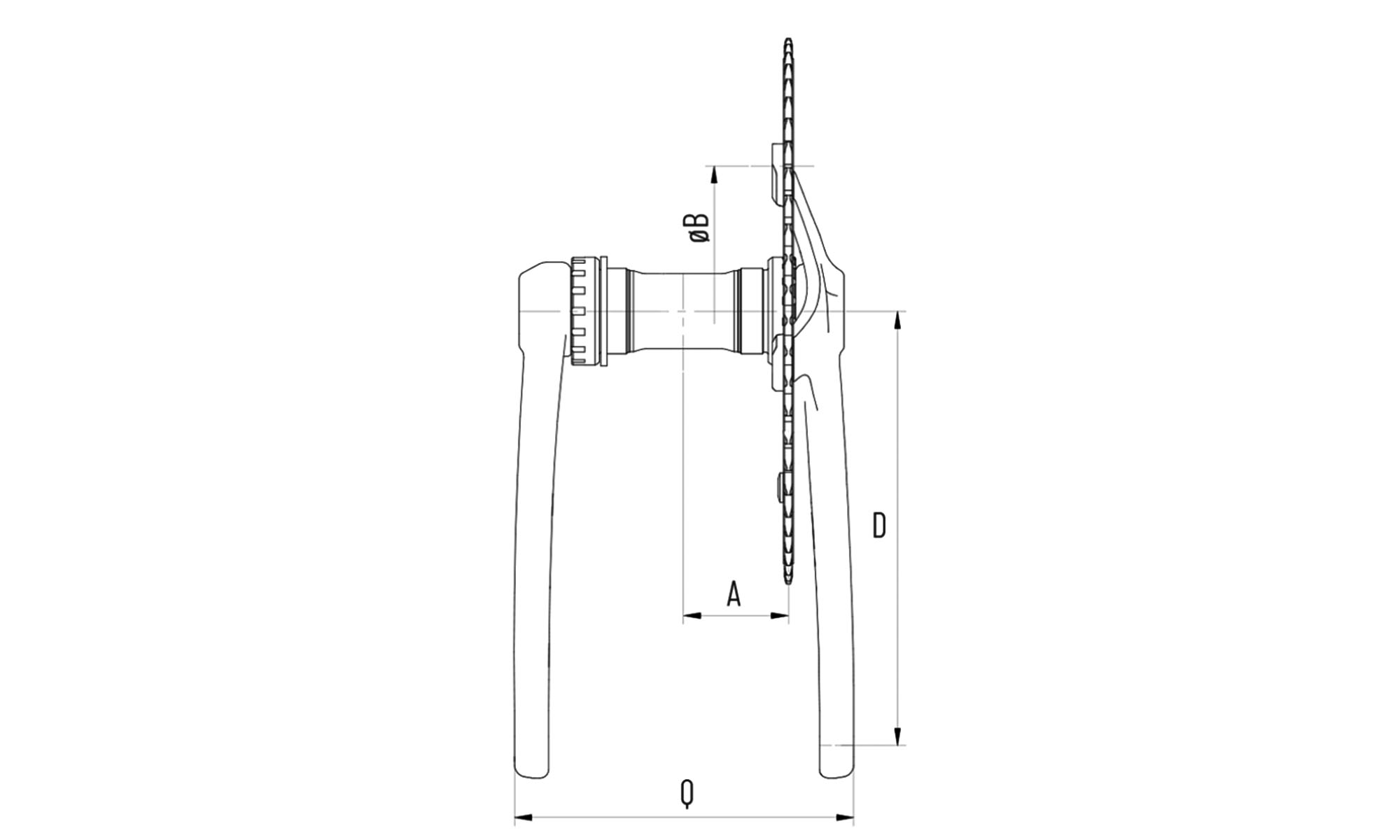 Система Miche Pistard 2.0 Silver Crankset, 170mm, 49T 5