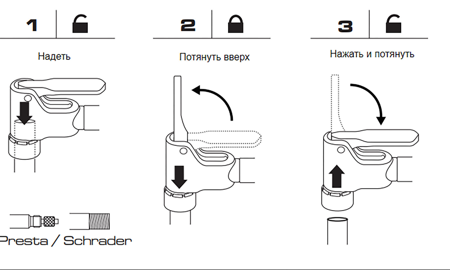 Фотография Насос велосипедный Birzman The Pump with Flick-It II 3