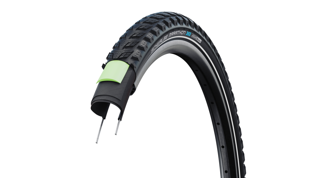 Покрышка Schwalbe Marathon 365 26x2.00 (50-559) Performance, GreenGuard, TwinSkin, ADDIX 4Season, B/ 3 Покрышка Schwalbe Marathon 365 26x2.00 (50-559) Performance, GreenGuard, TwinSkin, ADDIX 4Season, B/ 3