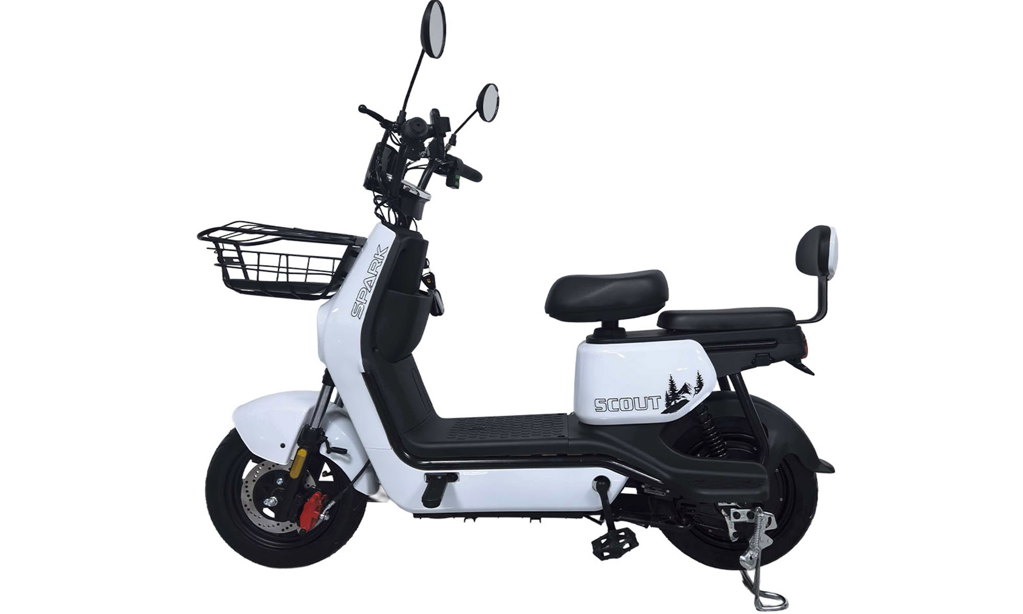Велосипед с электромотором SPARK SCOUT 10", размер One Size, рама 14", 60V/1000W/25Ah, год 2026, белый Велосипед с электромотором SPARK SCOUT 10", размер One Size, рама 14", 60V/1000W/25Ah, год 2026, белый