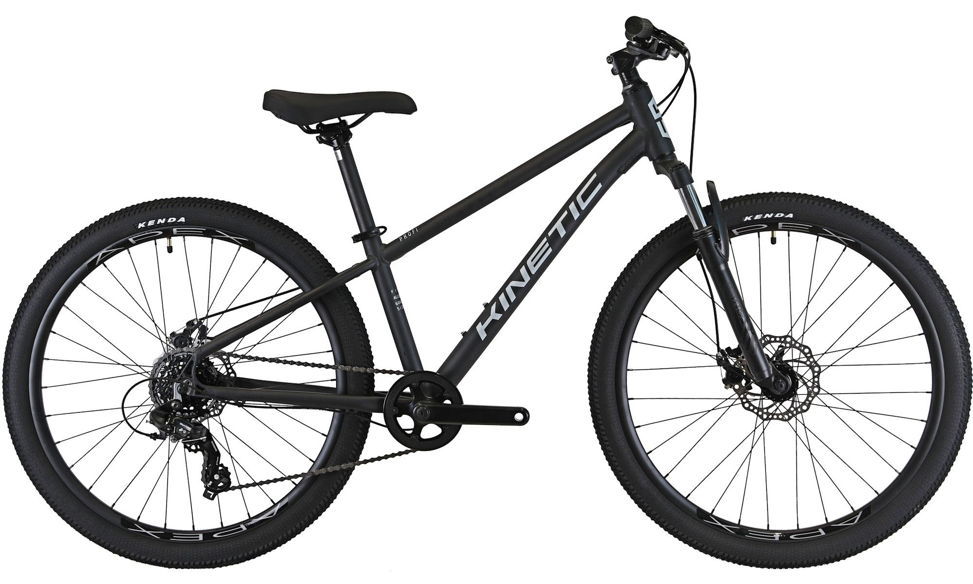 Велосипед KINETIC PROFI 26" размер XS, рама 13", 2025, Черный (мат) 