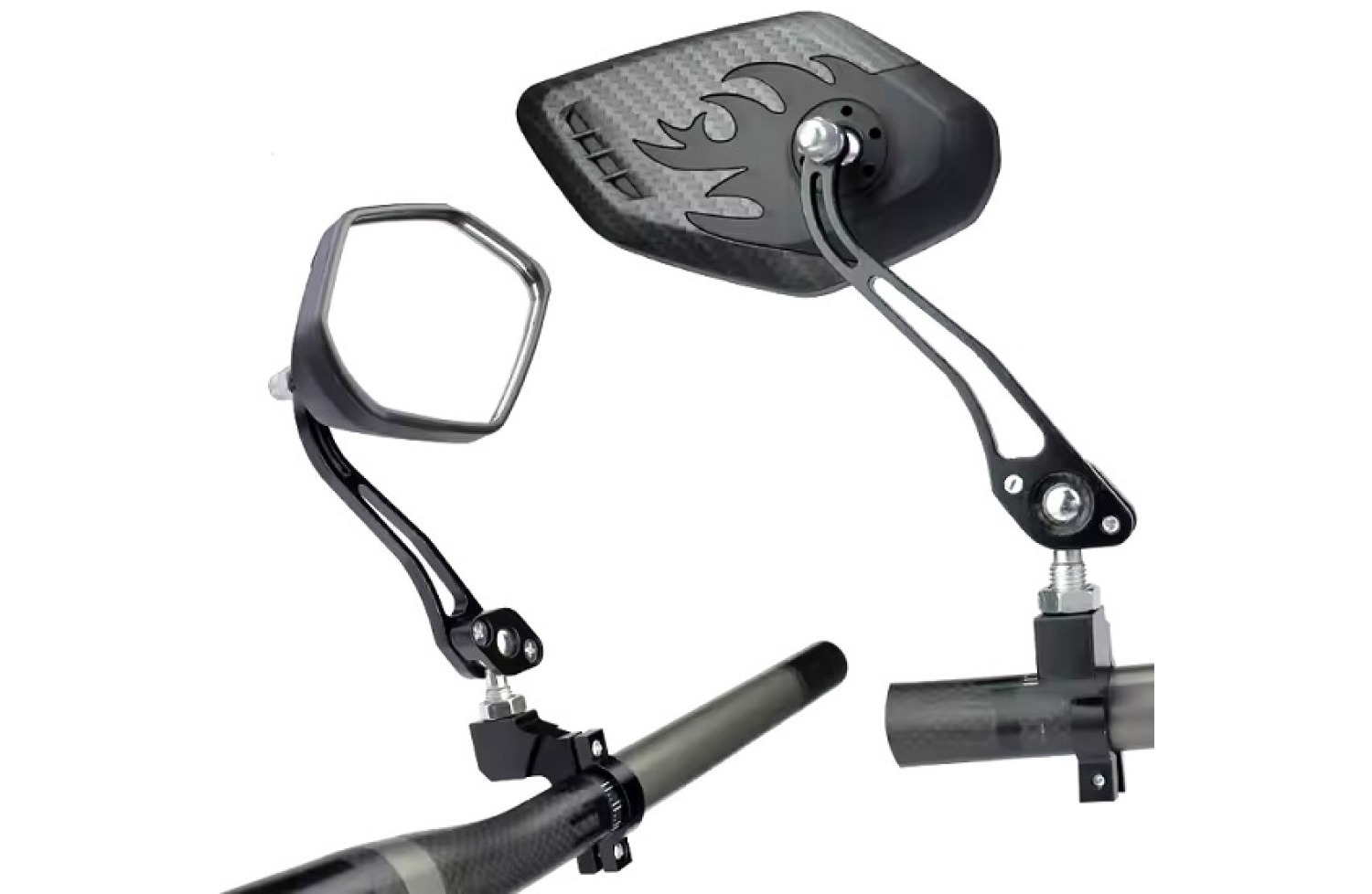 Зеркала Mirror JY-11 2шт. на руль велосипеда черный 2 Зеркала Mirror JY-11 2шт. на руль велосипеда черный 2