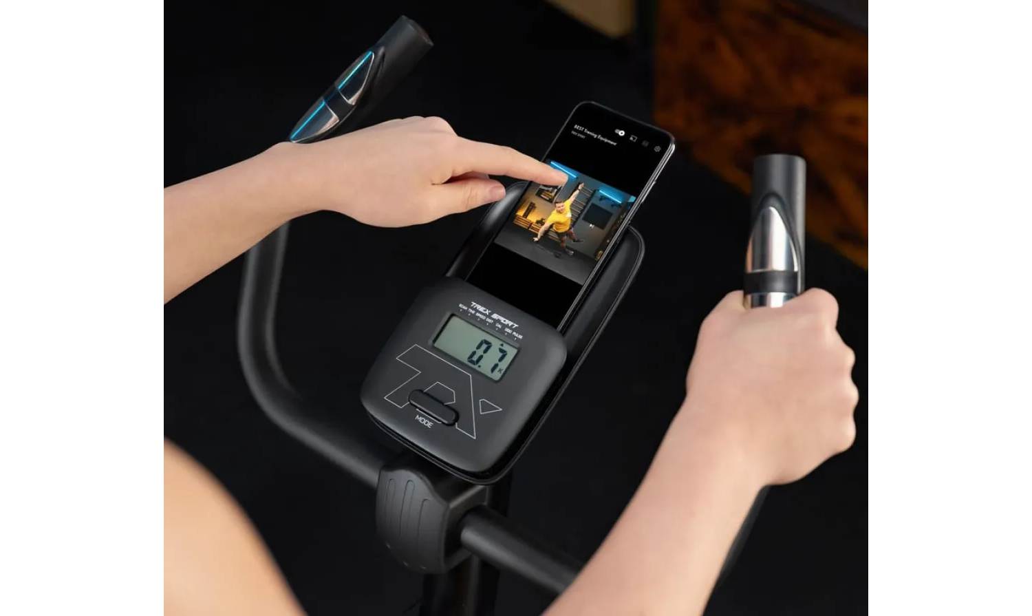 Велотренажер Trex Sport TX-350MB RIZE магнитный синий 7