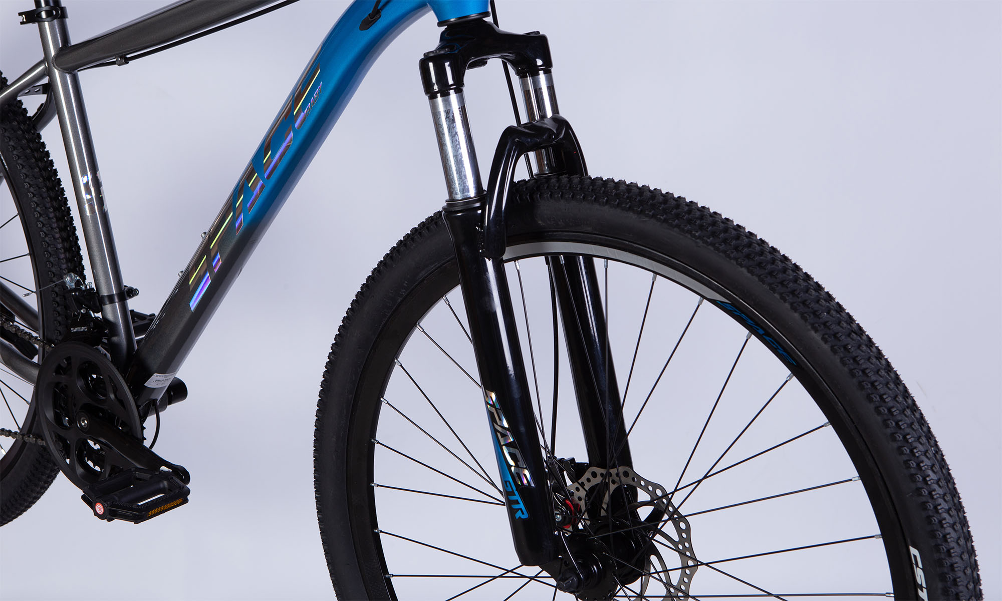 Велосипед SPACE MARS DD FR, 29", ST, рама-18", 2025, сине-серебристый 7