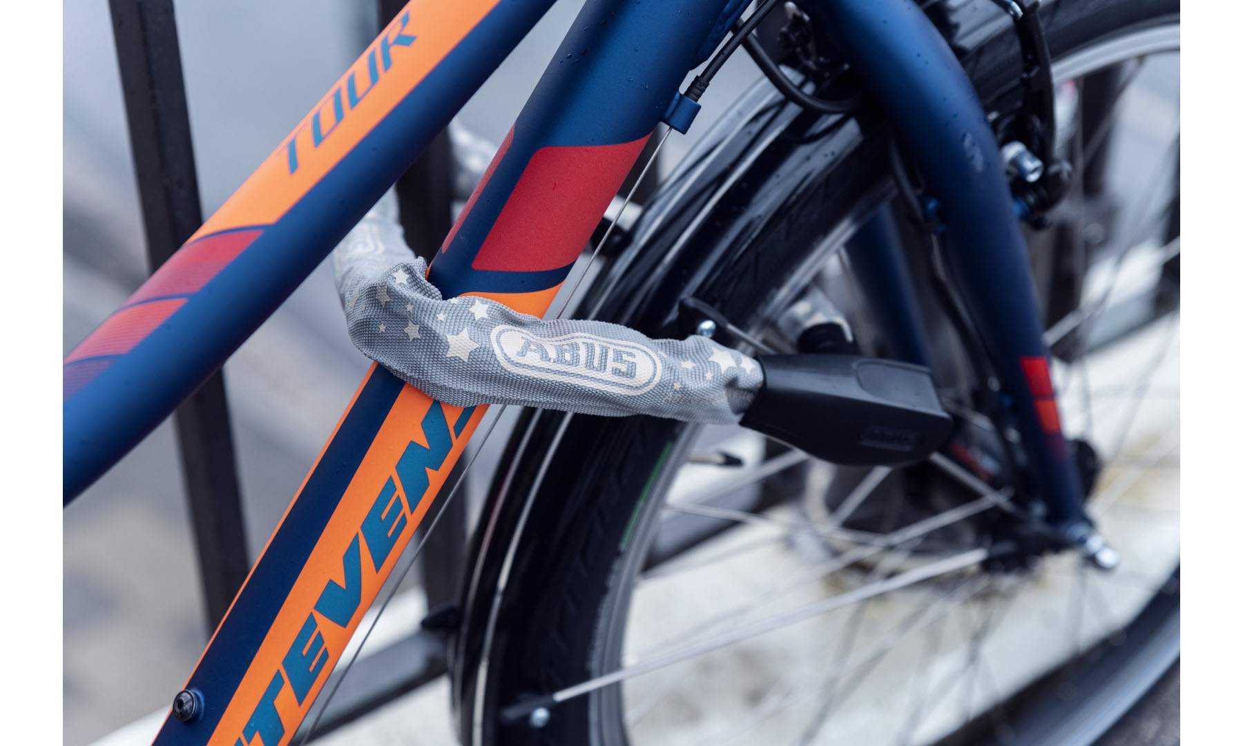 Замок із ланцюгом ABUS 6806K/85 Grey Star сірий (Square Chain) 2