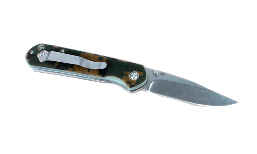Фотография Складной нож Ganzo G6801 зелено-коричневый 