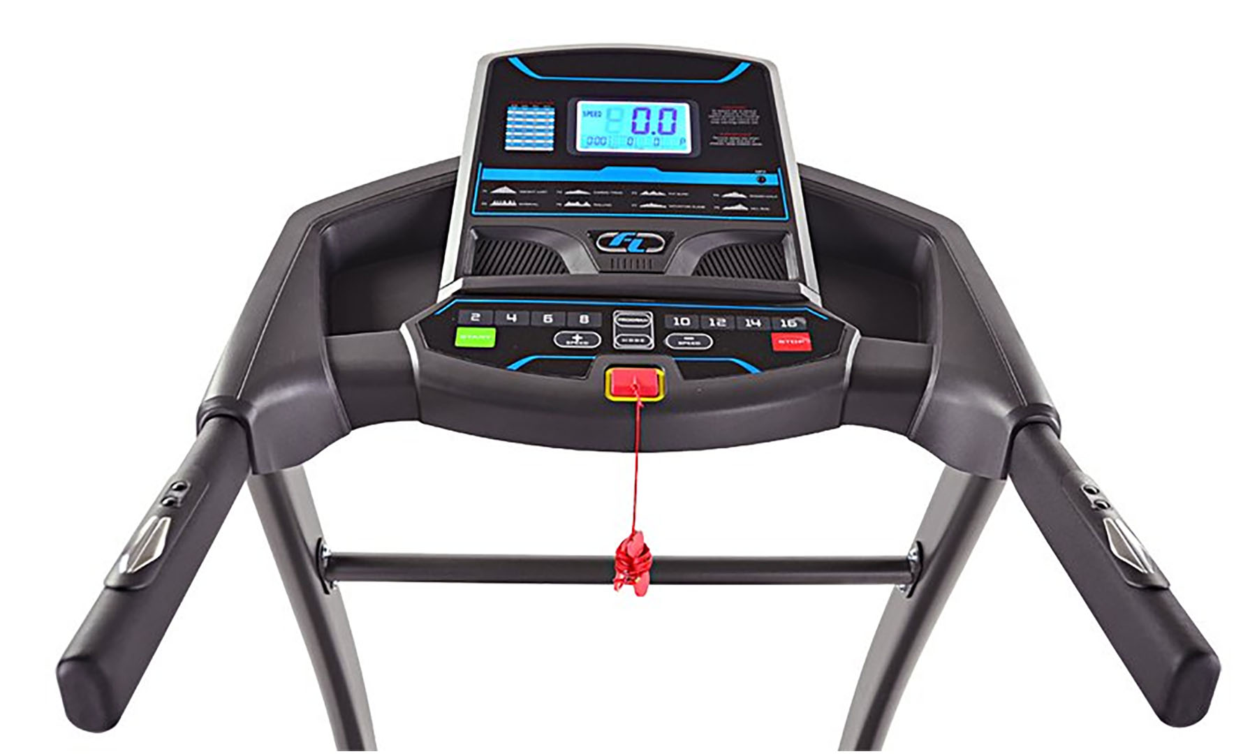 Бігова доріжка FitLogic T33E, чорно-синій 2