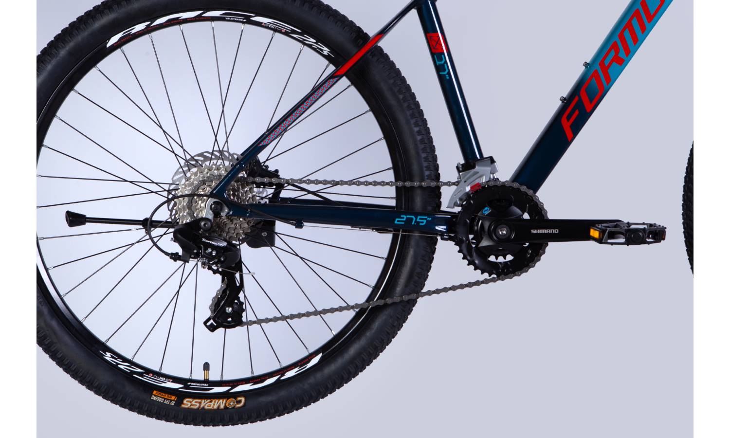 Велосипед Formula DRIVE HDD 27,5" размер М рама 17" 2025 сине-бирюзовый 5