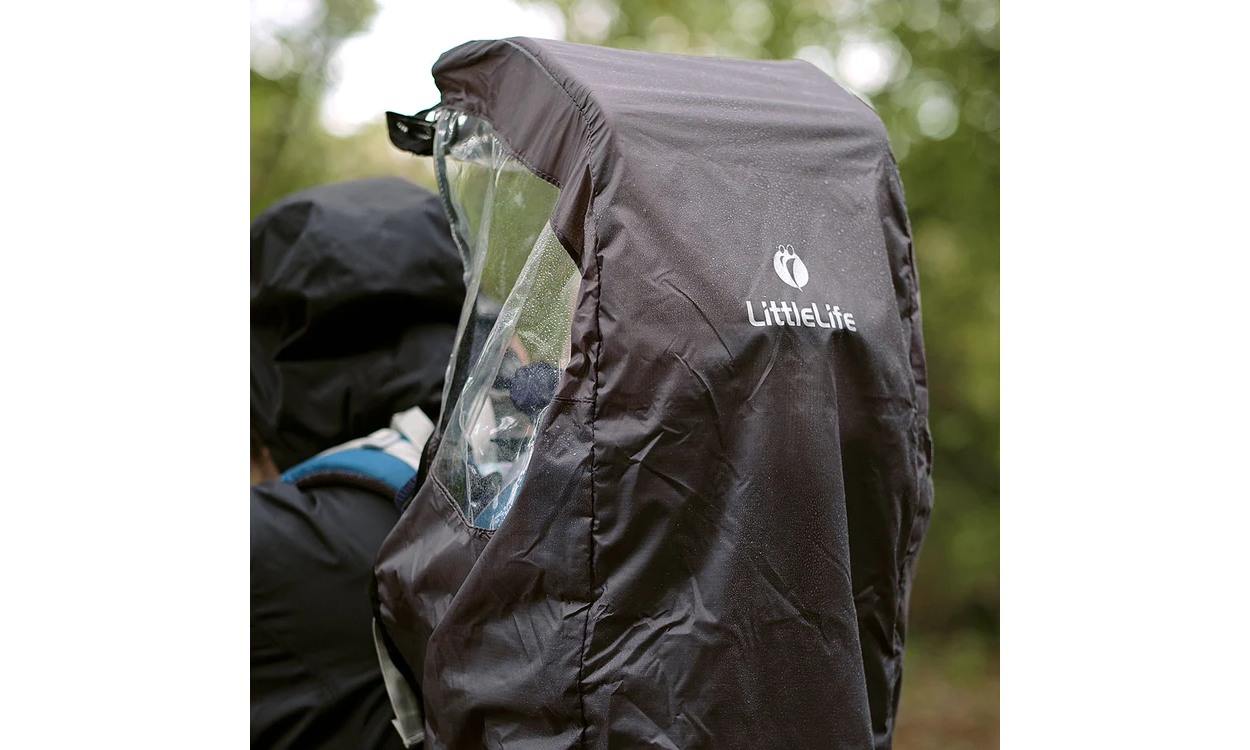 Фотография Чехол от дождя для рюкзаков для переноски ребенкаLittle Life Child Carrier grey 4