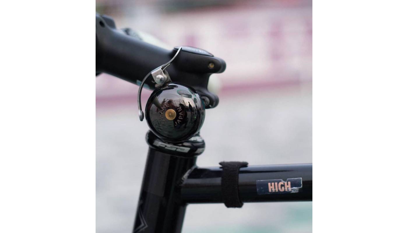 Звонок CRANE MINI SUZU, Neo Black, 45мм латунь, спейсер 2 Звонок CRANE MINI SUZU, Neo Black, 45мм латунь, спейсер 2