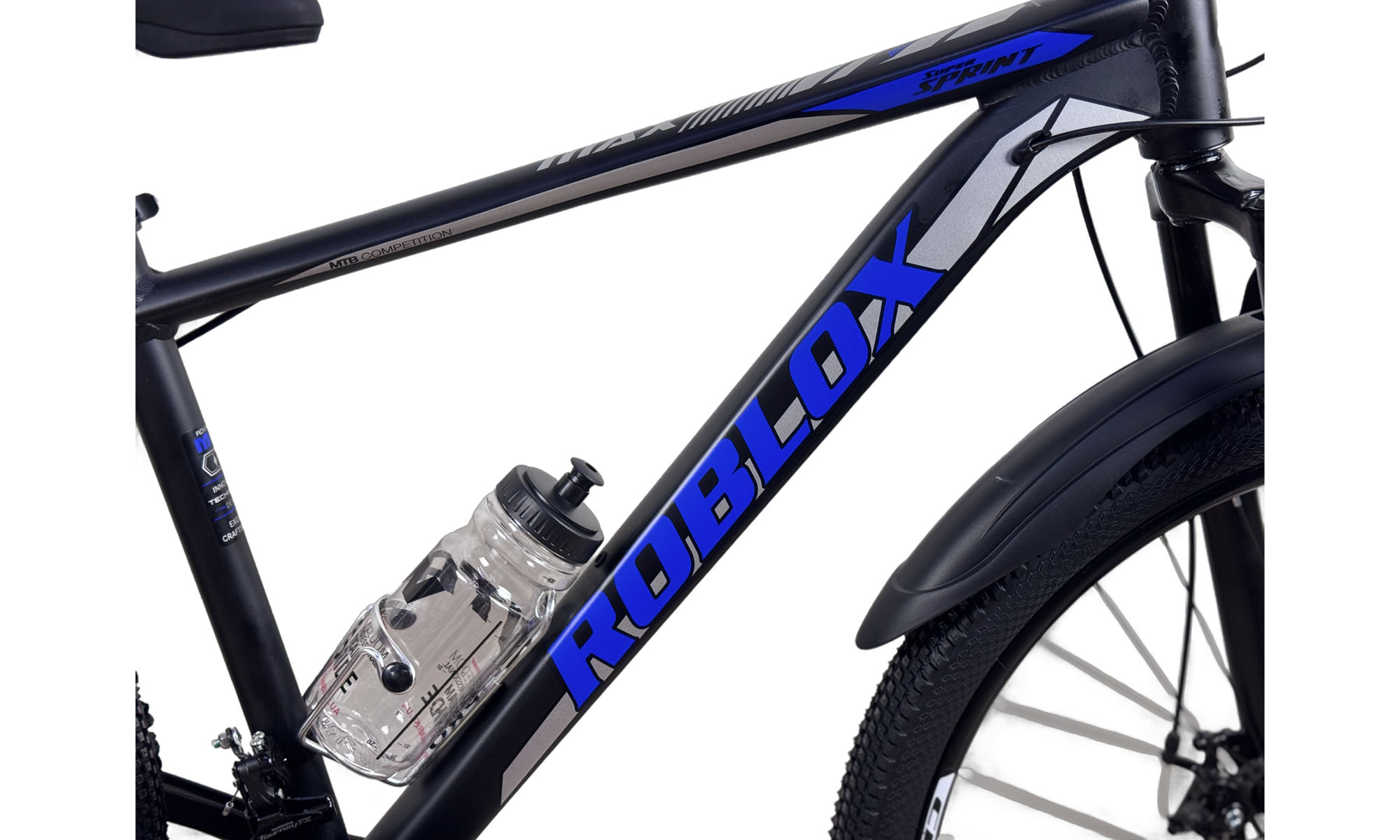 Велосипед CrossBike Roblox 27.5", размер M, рама 17", год 2026, Черный-Синий 5 Велосипед CrossBike Roblox 27.5", размер M, рама 17", год 2026, Черный-Синий 5