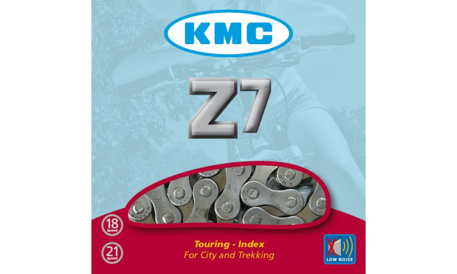 Цепь KMC Z-7, 6/7 sp. 116z коричневый 
