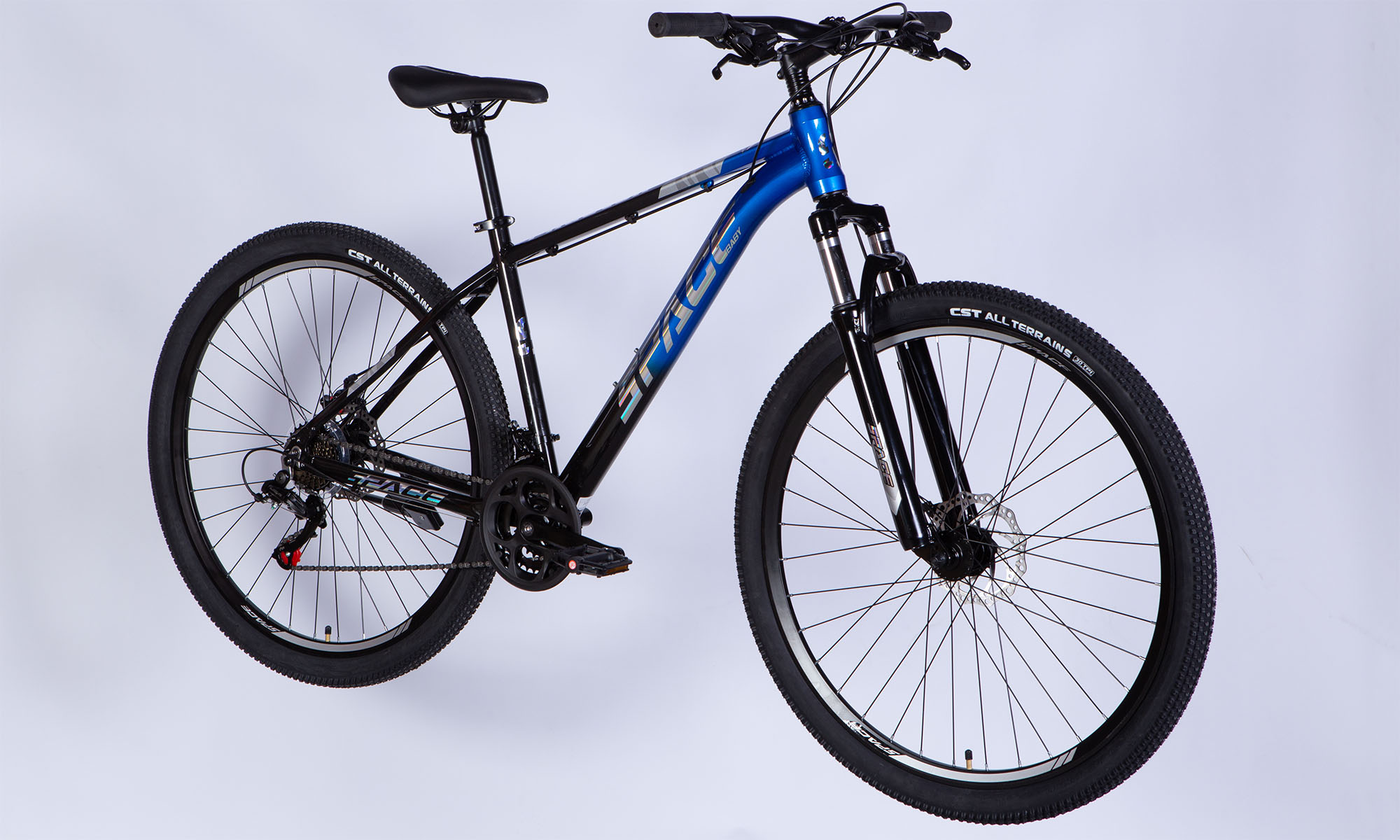 Велосипед SPACE PHAETON DD FR 29", AL, розмір L, рама 20", 2025, чорно-синій 6