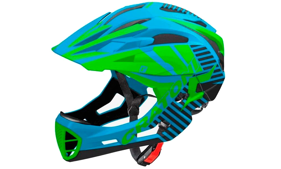 Фотография Шлем для велосипедиста Cratoni C-Maniac Limited Edition размер S/M (52-56 см)  Сине-зеленый