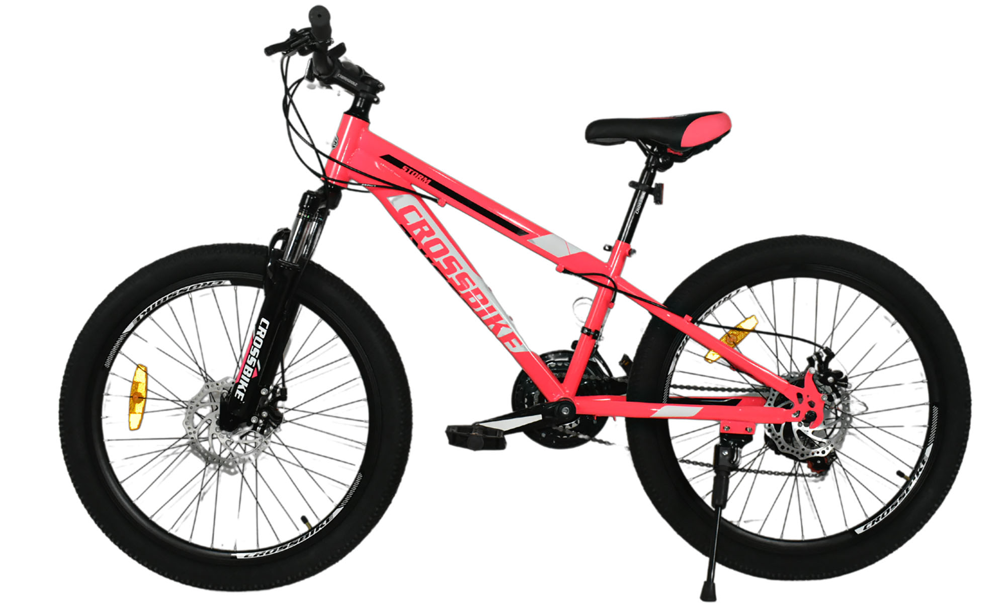 Велосипед CrossBike STORM 24", размер XS, рама 13", 2023, Розовый 3