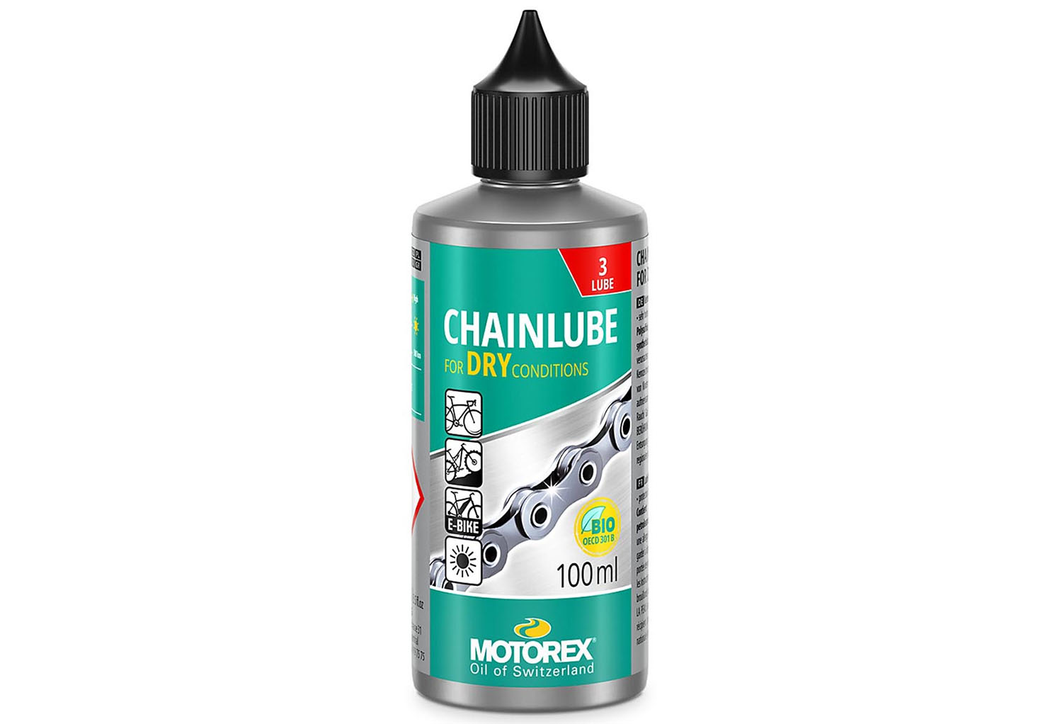 Фотография Смазка для цепи MOTOREX CHAINLUBE FOR DRY CONDITIONS для сухих условий, 100 мл