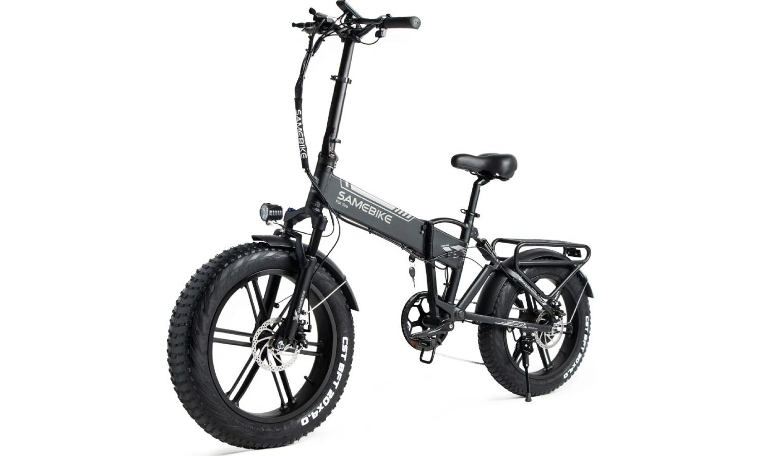 Электровелосипед фэтбайк SAMEBIKE XWLX09 (500 Вт; 10 А/час; 48 В), колеса 20х4", с ручкой газа, черный 11