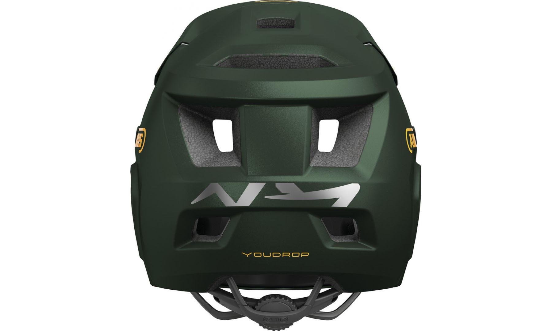 Фотографія Велошлем детячий ABUS YOUDROP FF moss green, розмір S (48-55 см), темно-зелений 3