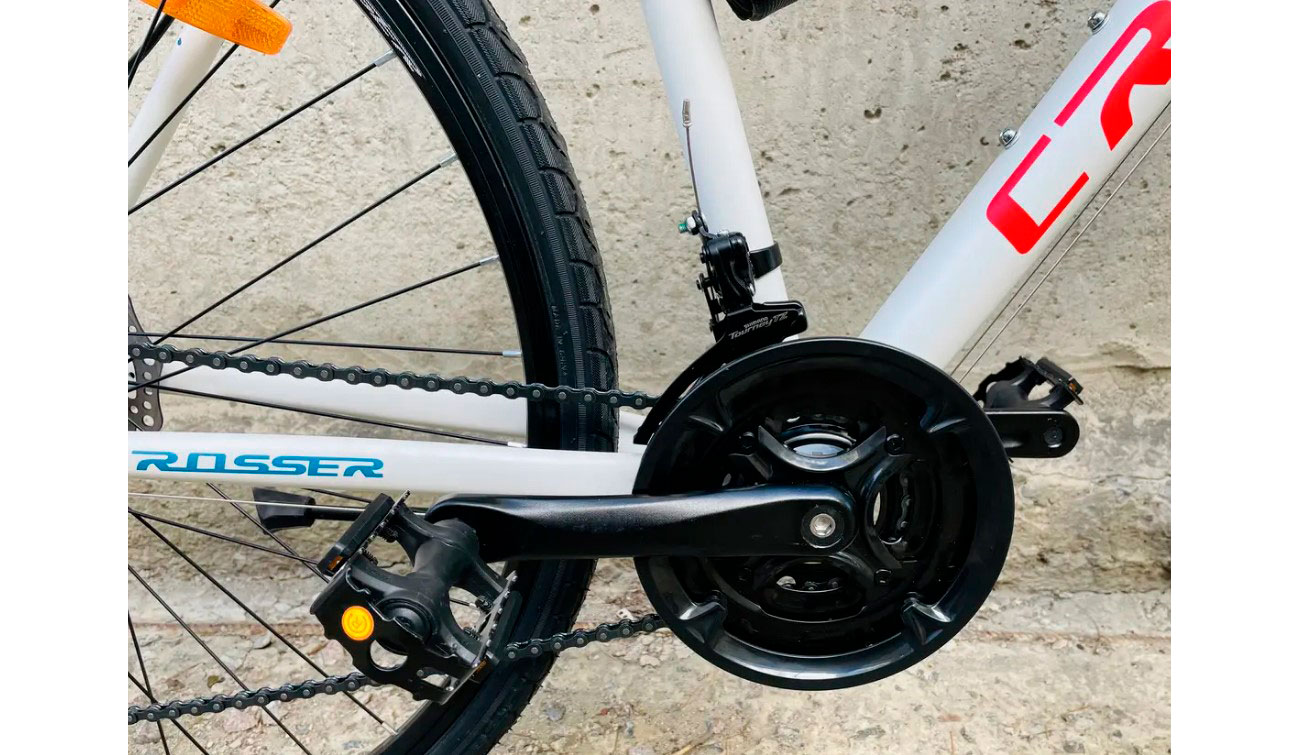 Електровелосипед Crosser E-Hybrid 28" 36V/500W/12Ah li-ion Samsung Біло-червоний 3