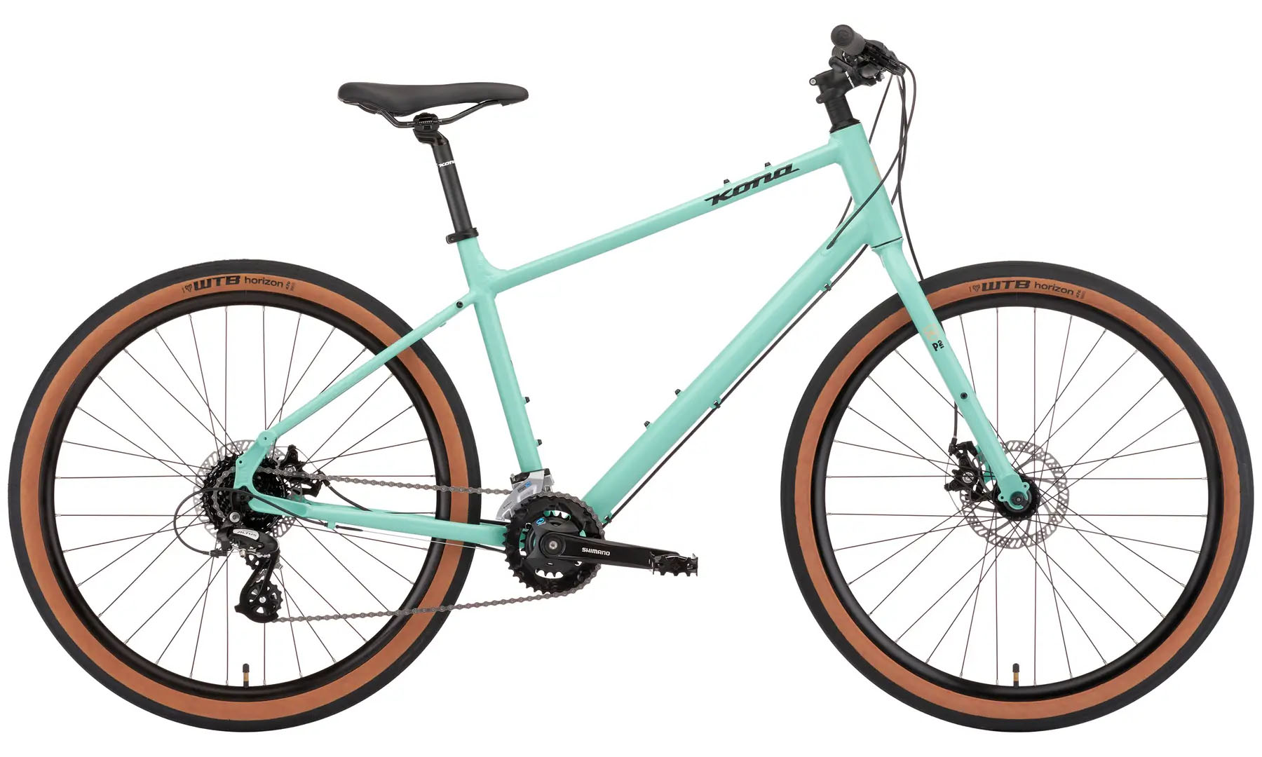 Фотографія Велосипед дорожный Kona Dew Green 27.5" размер рамы L, 2022, Mint Green (мятный)