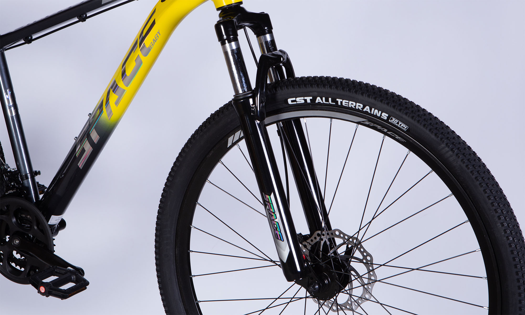 Велосипед SPACE PHAETON DD FR 29", AL, розмір L, рама 20", 2025, сіро-жовтий 6