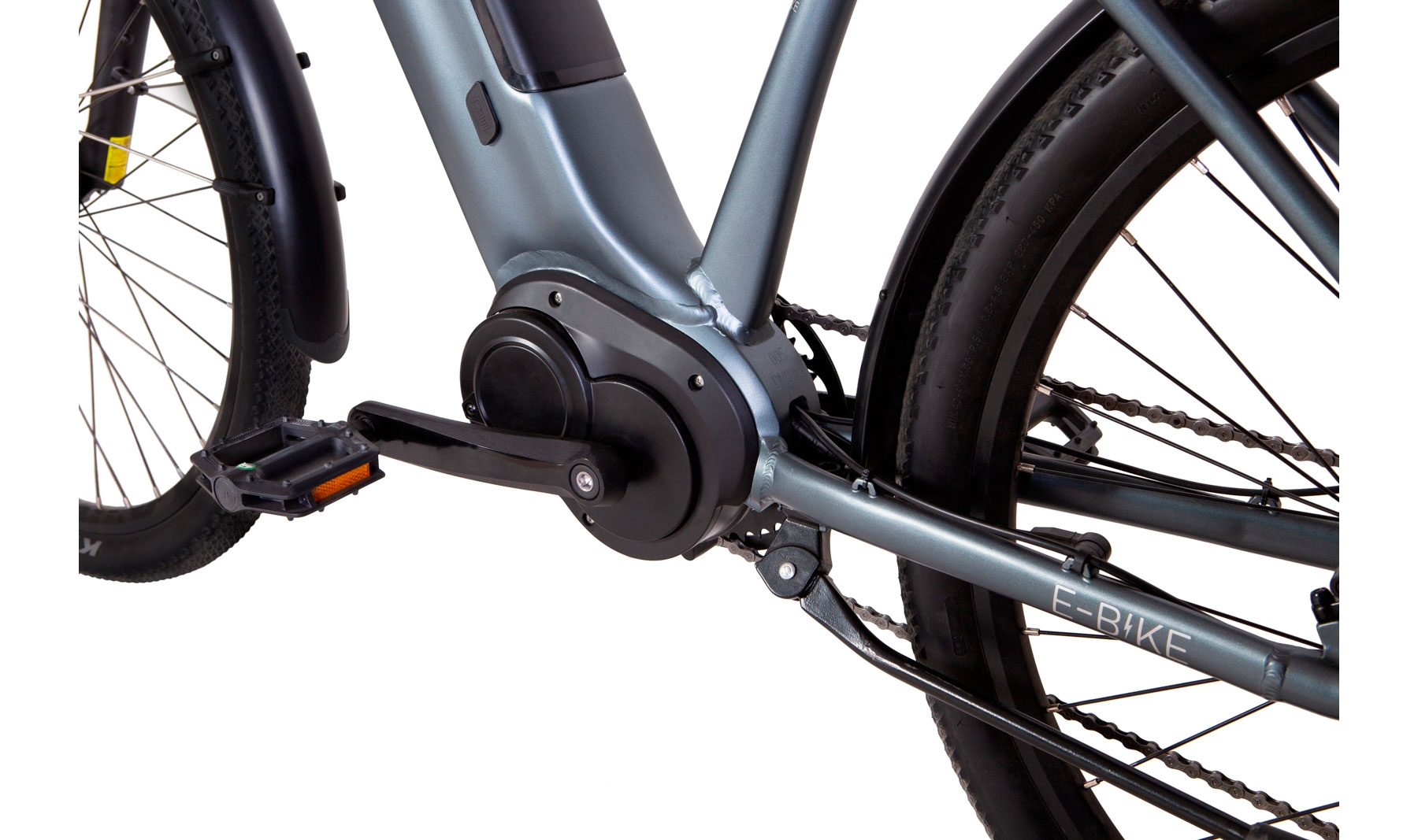 Фотография Электровелосипед Leon OXFORD 27,5" 500Вт 48В дисплей, САП, 12.8Ач встроенная батарея, 2023 темно-серый 2