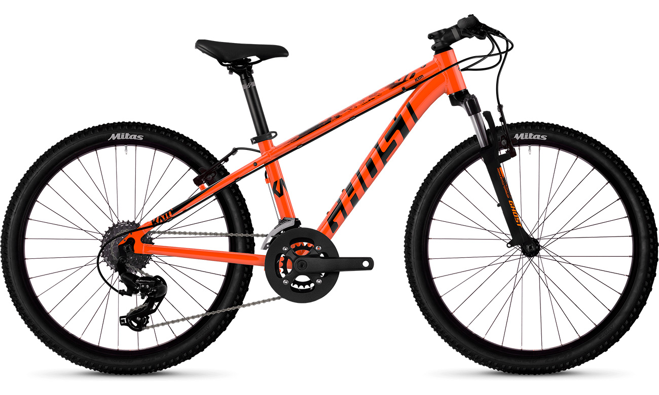 Фотографія Велосипед Ghost Kato 2.4 24" (2020) 2020 Оранжево-чорний 4